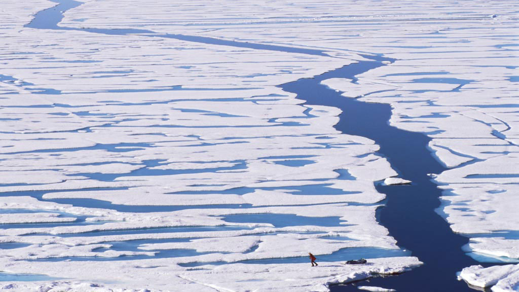  A lead opening up in early summer on the north coast 